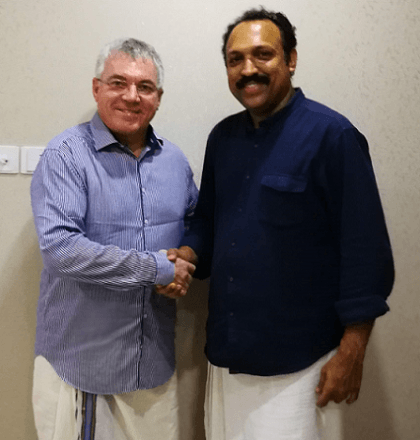 Beta group MD Martin Lewis visits India